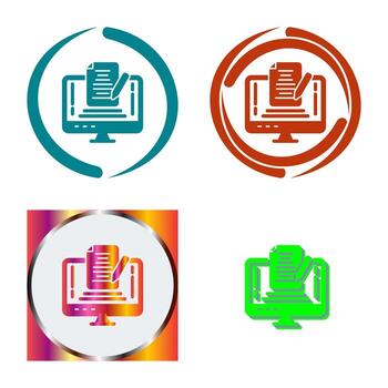 nota, vector, icono vector
