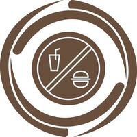 No Food or Drinks Vector Icon