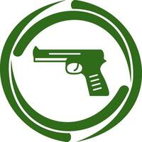 icono de vector de pistola única