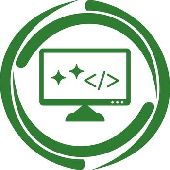 icono de vector de código limpio único