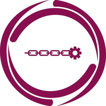 icono de vector de optimización de enlace único