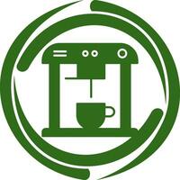 Unique Coffee Machine Vector Icon