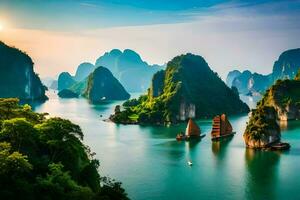 the best places to visit in vietnam. AI-Generated photo