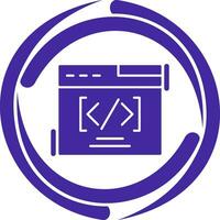 Web Coding Vector Icon