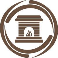 Fireplace Vector Icon