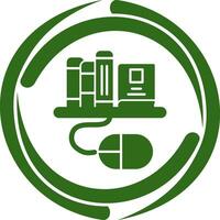 Digital Library Vector Icon