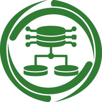 icono de vector de datos estructurados