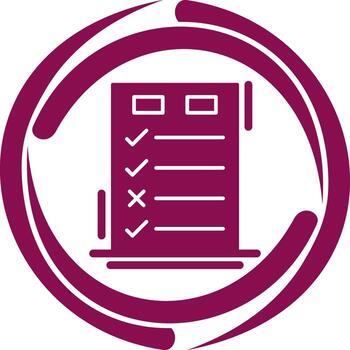 Today to Done CheckList Vector Icon