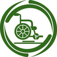 Wheel Chair Vector Icon