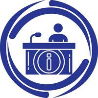 Information Desk Vector Icon