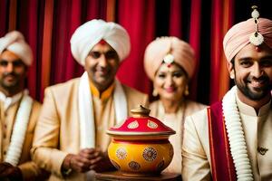 indian wedding photography in london. AI-Generated photo