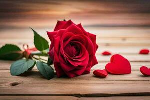 the rose is the symbol of love and romance. AI-Generated photo
