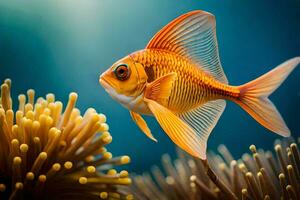 a fish swimming in the ocean. AI-Generated photo