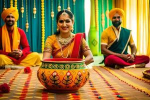 el boda, Bombay, fotografía, el Boda brigada. generado por ai foto