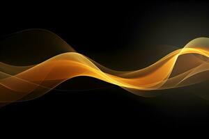 Abstract wavy background wallpaper. Golden color. photo