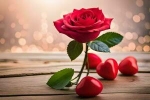 photo wallpaper heart, the sky, the background, the heart, the rose, the person,. AI-Generated