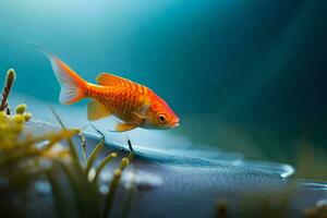photo wallpaper the sky, fish, water, plants, plants, plants, plants, plants,. AI-Generated