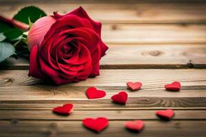 the rose is the symbol of love and romance. AI-Generated photo