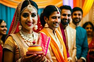 indian wedding ceremony in india. AI-Generated photo