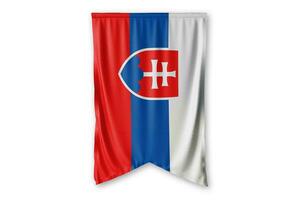 Eslovaquia bandera y blanco antecedentes. - imagen. foto