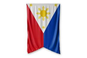 Philippines flag and white background. - Image. photo