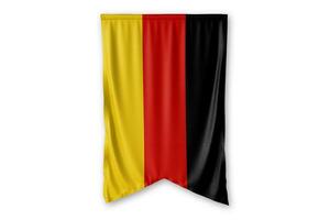 Germany flag and white background. - Image. photo