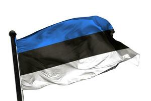 Estonia flag on a white background. - image. photo