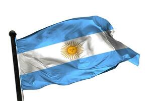 argentina bandera en un blanco antecedentes. - imagen. foto