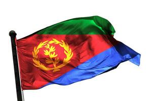 Eritrea flag on a white background. - image. photo
