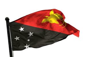 Papua-New-Guinea  flag on a white background. - image. photo