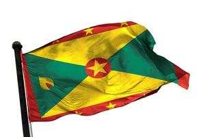 Grenada flag on a white background. - image. photo