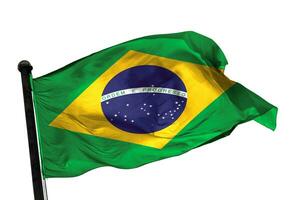 Brazil flag on a white background. - image. photo