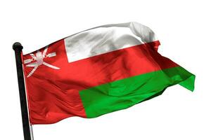 Oman flag on a white background. - image. photo