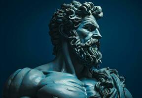 foto estatua de el antiguo griego filósofo Sócrates en Atenas, Grecia. generativo ai