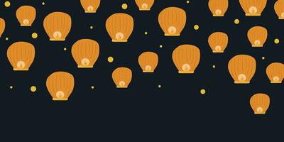 Background of Chinese lanterns. Chinese New Year. vector