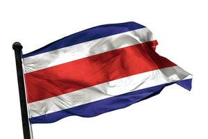 costa-Rica flag on a white background. - image. photo