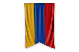 Armenia flag and white background. - Image. photo