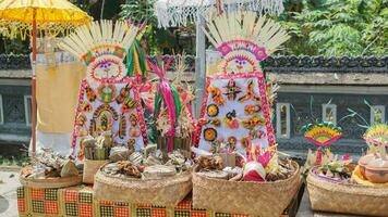 Banten Hinduism is a symbol used by the Hindu community to worship God which is commonly used in traditional religious events in Indonesia. photo