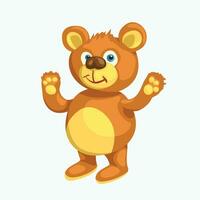 funny teddy bear vector