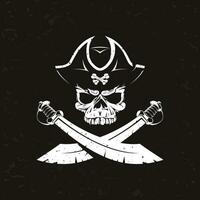 old pirate icon vector