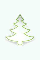 tree paper sign vector