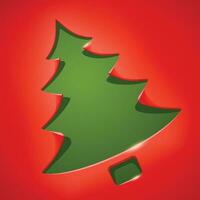 xmas tree back vector