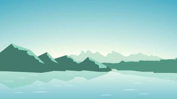 mountains simple design vector