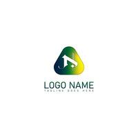 Letter N logo icon design template elements.N monogram modern gradient logo design. photo