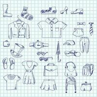 hand draw icons vector