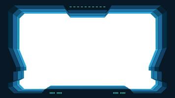 futuristic window with white color vector