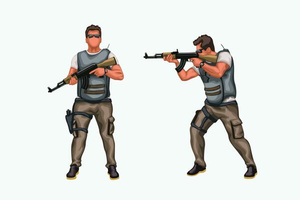 military fighter set