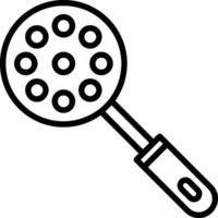 Slotted Spoon Vector Icon Design