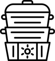 Steamer Vector Icon Design