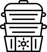 Steamer Vector Icon Design